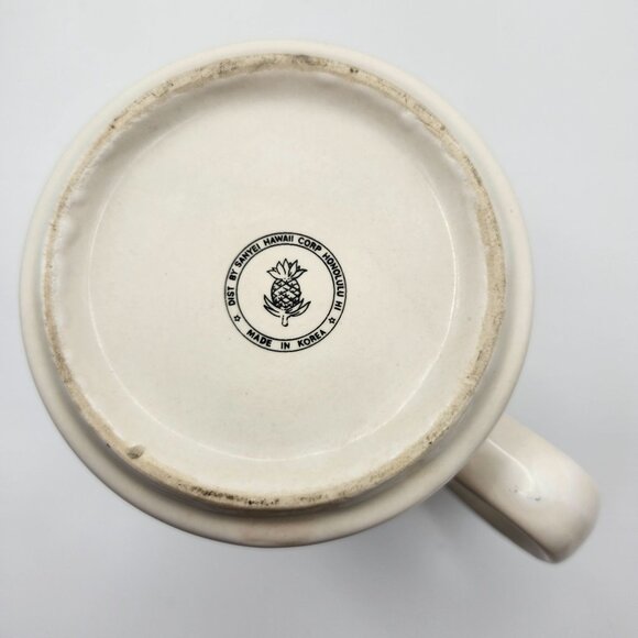 Vintage Sanyei Hawaii Coffee Mug Sunset Palms Sailboat 12oz Hawaiian - Picture 2 of 7